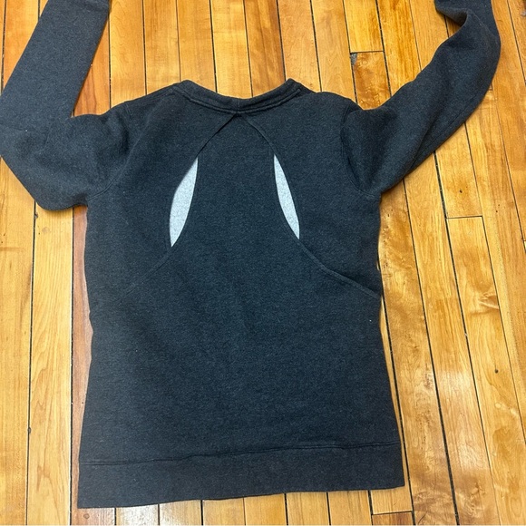 Lululemon Go Endeavor Split-back Sweatshirt Dark Gray Women’s 6 Athleisure Gym - Picture 2 of 7